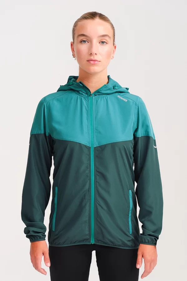 Veste coupe-vent à capuche femme Runnek Logan
