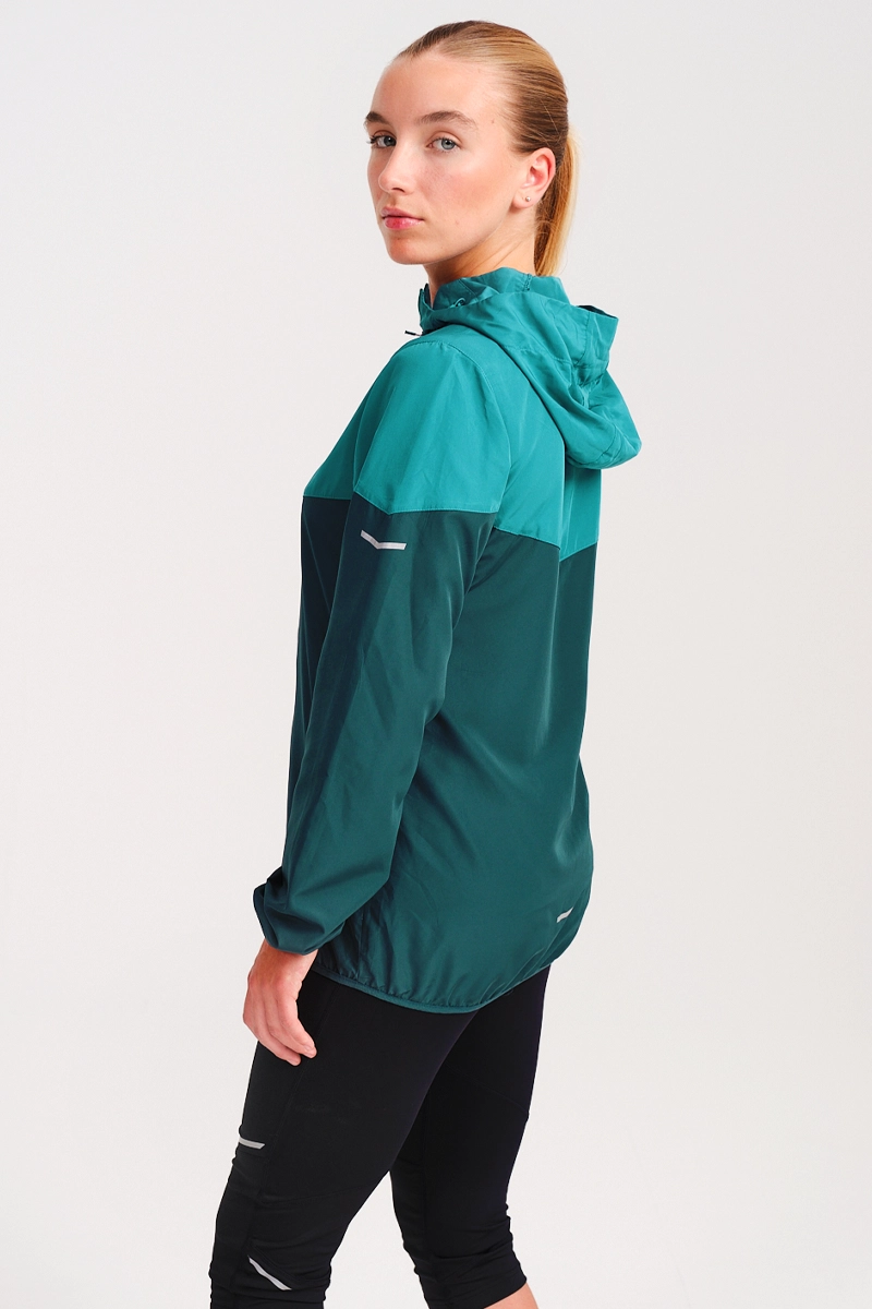 Veste coupe-vent à capuche femme Runnek Logan
