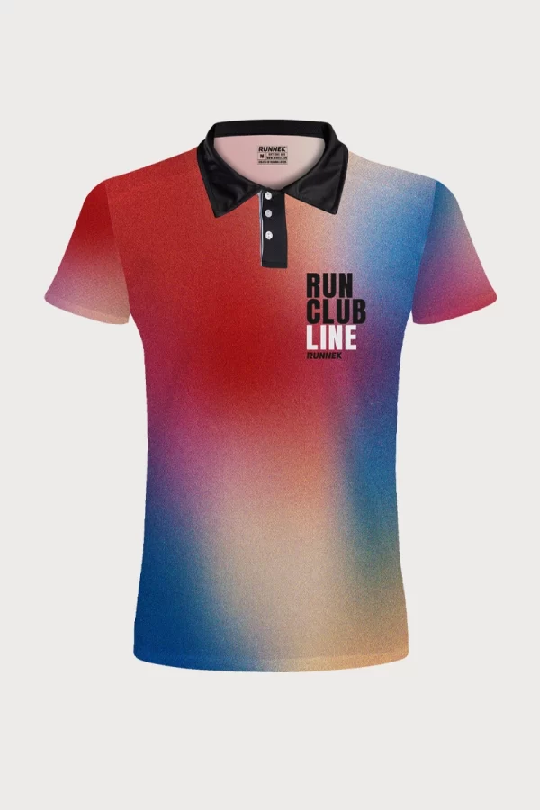 Polo Athlétisme manches courtes boutons Runnek Femme