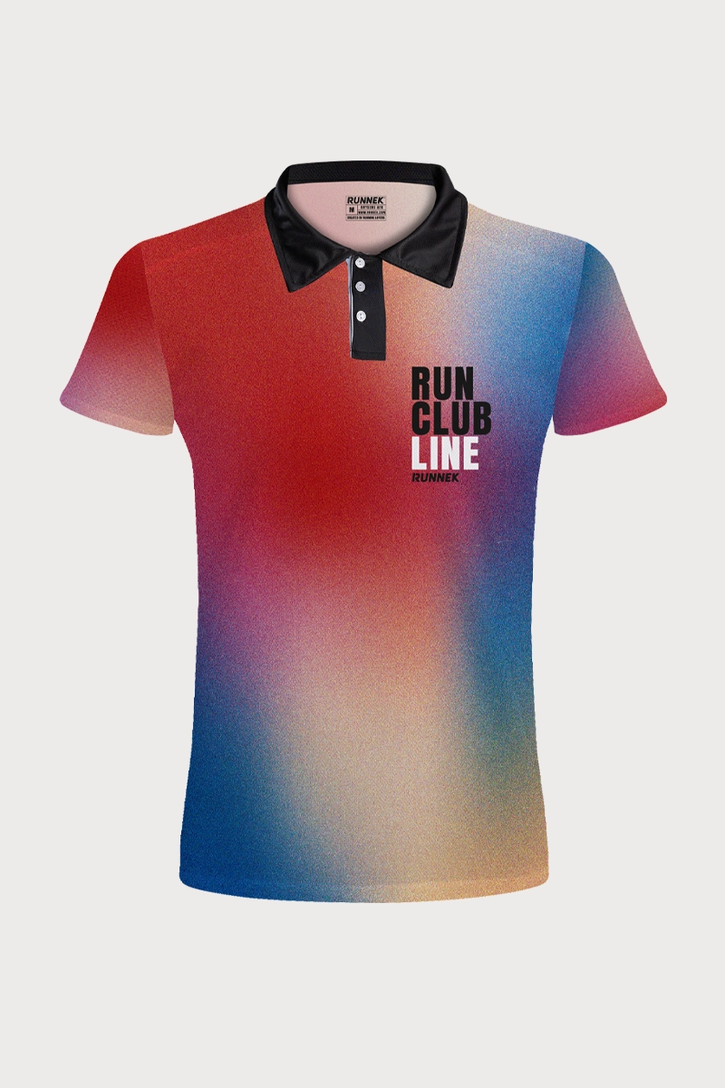Polo Athlétisme manches courtes boutons Runnek Femme