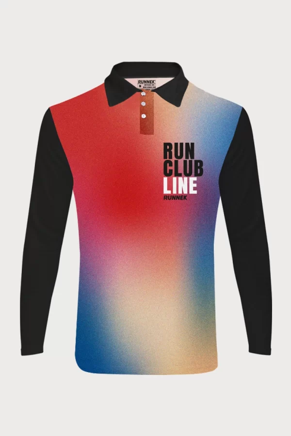Polo Athlétisme manches longues boutons Runnek