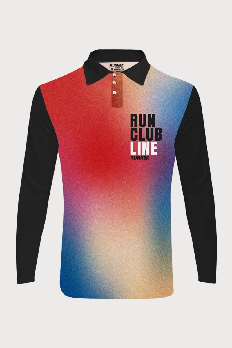 Polo Athlétisme manches longues boutons Runnek