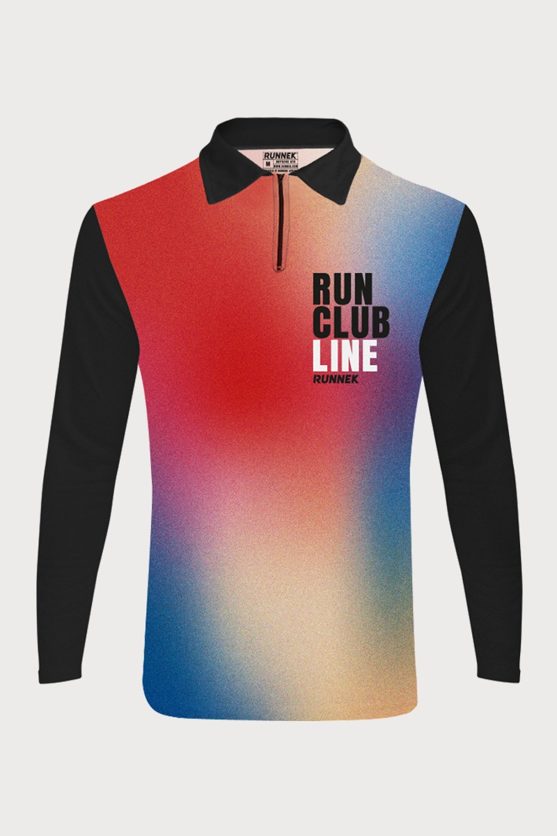 Polo Athlétisme manches longues zippé Runnek