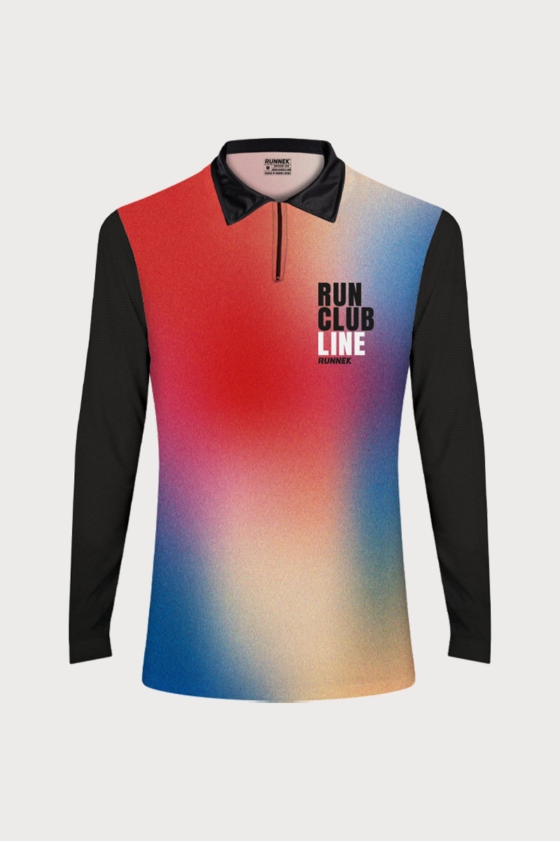 Polo Athlétisme manches longues zippé Runnek Femme